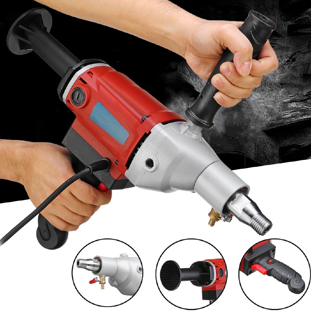 2100W Handheld Core Drill Wet Concrete Core Drilling Machine 2100W Electric Core Drill Stepless Speed Concrete Diamond
