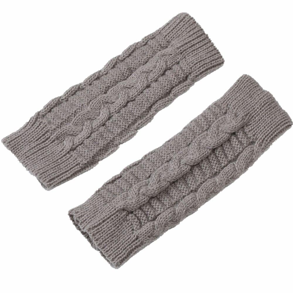 Fingerless Knitted Gloves Outdoor Riding Mittens Wool Gloves Fashion Half Finger Gloves Outdoor