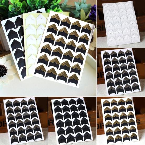 120 шт самоклеящиеся фоторамка угловые наклейки ремесло альбом декор для скрапбукинга