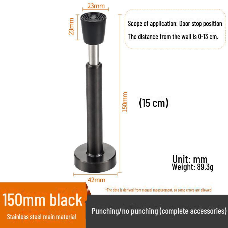 Wow Custom из нержавеющей стали без проколов, утолщенный резиновый дверной стопор