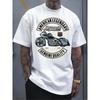 Европейские размеры Мужская белая футболка: Футболка с принтом American Legend Motorcycle: Оригинальное издание Speed Power