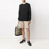 STONE ISLAND Свитшот с круглым вырезом и передним карманом, черный, мужской, топы 741563451-V0029