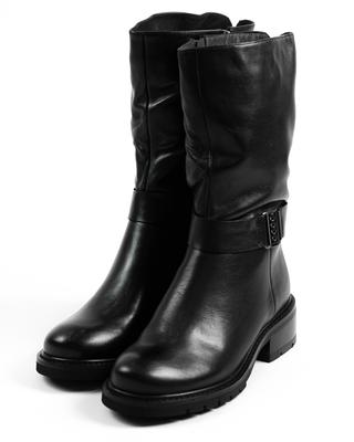 Полусапоги зимние 161303 36 Черный кожа