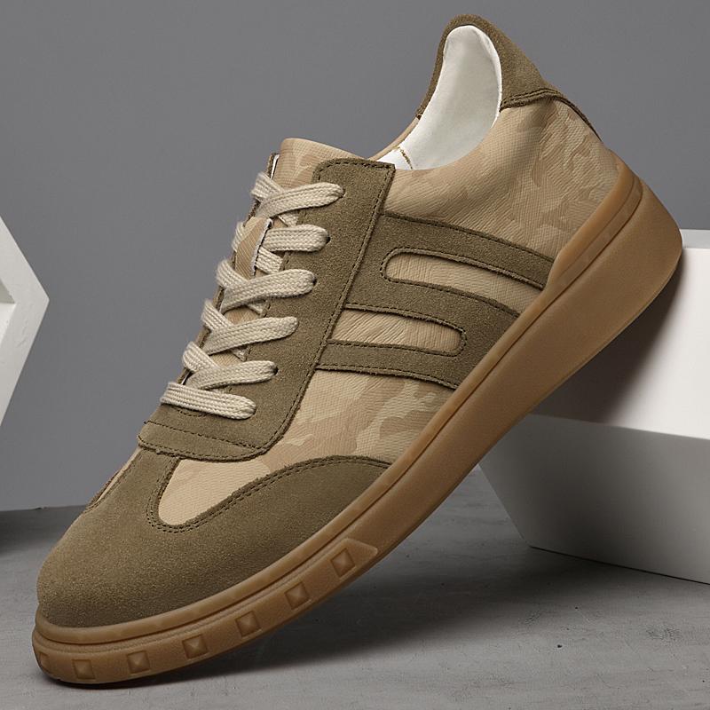 Модная мужская повседневная обувь из замшевой кожи, универсальные кроссовки для отдыха, модные кроссовки для вождения и ходьбы, мужские кеды для скейтборда на открытом воздухе
