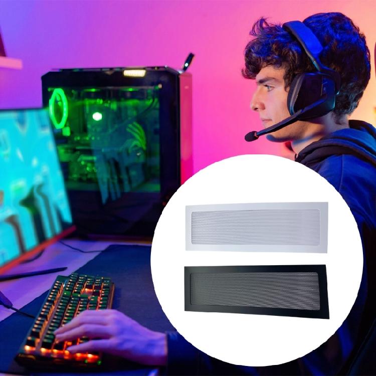 Высокоэффективная магнитная пылезащитная сетка из ПВХ 12x24 см Панель корпуса компьютера Защита от коррозии Сетчатая конструкция для воздушного потока