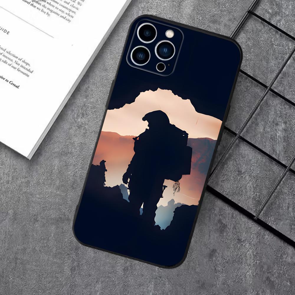 HOT GAME Death Stranding Phone Case For iPhone17 16 16e 15 14 13 12 11 Plus Mini Pro Max Soft black Shockproof Cover