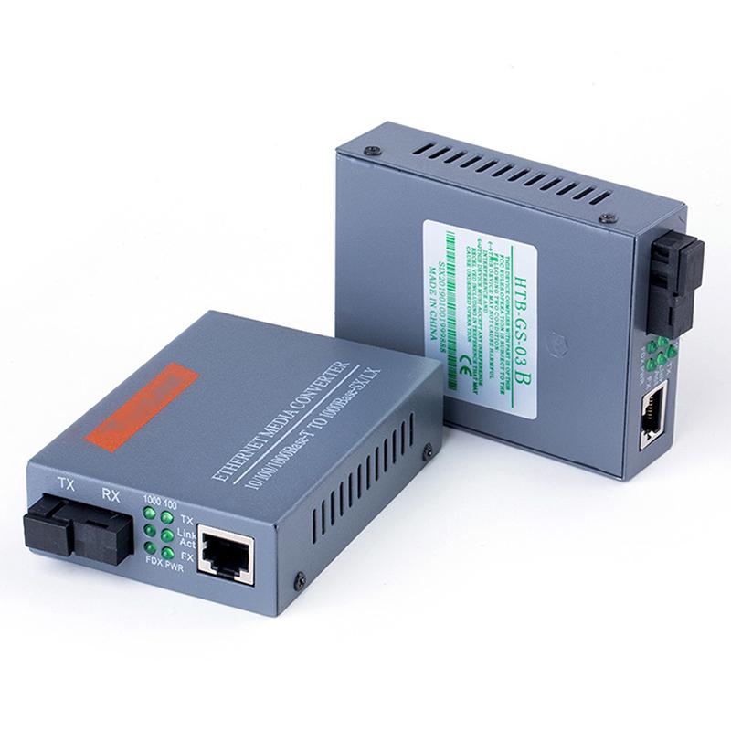 1 пара Htb-Gs-03 A/B гигабитный оптоволоконный медиаконвертер 1000 Мбит/с одномодовый