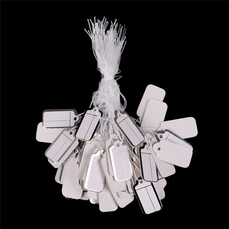 100X этикетки для галстуков, натянутые на веревку, билеты с ценами, ювелирные изделия, часы, витрина для одежды, бирки