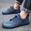 Blue Casual Sneakers Mens Wide Barefoot Shoes Breathable Mesh Men Toe Shoes Soft Zero Drop Minimalist Flats Wider Toe Sneakes