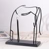 Simple Modern Abstract Horse Animal Sculpture Decoration Living Room Model House Sales Office Creative Wire Decoration Decoration
