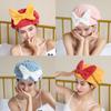 Solid Color Dry Hair Towel Thick Quick Drying Towel Bowknot Dry Hair Hat Adult