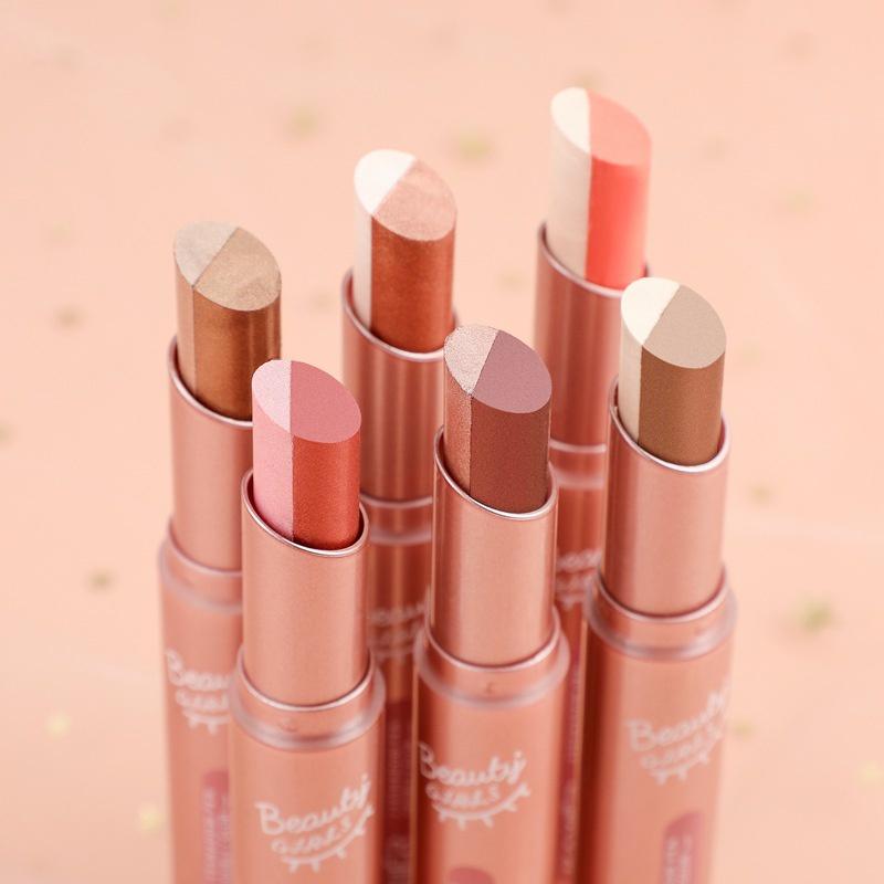 Высококачественные двухцветные градиентные тени для век, матовые тени для век, водостойкие двухцветные мерцающие косметические средства, инструмент для макияжа