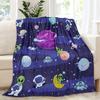 Cosmic Star Pattern Digital Printing Flannel Blanket Printing Single Layer Flannel Blanket