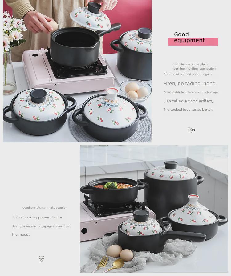 Керамическая жаропрочная кастрюля для тушения в домашних условиях