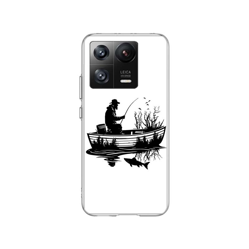 Чехол для телефона "Рыбалка на лодке рыбака" для Xiaomi Poco F7 Ultra X7 X6 M8 M7 M6 M4 M3 Pro X4 Mi 15 15T 14 14T 12T 12S 10T Pro 1