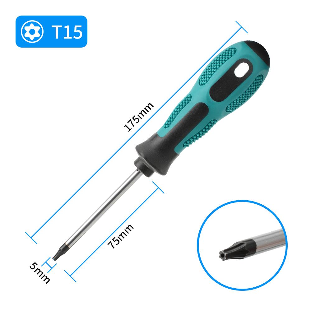 1PC Torx Magnetic Screwdriver Set Precision T5 T6 T7 T8 T9 T10 T15 T20 T25 T27 T30 Safety Controller Maintenance Tool 4