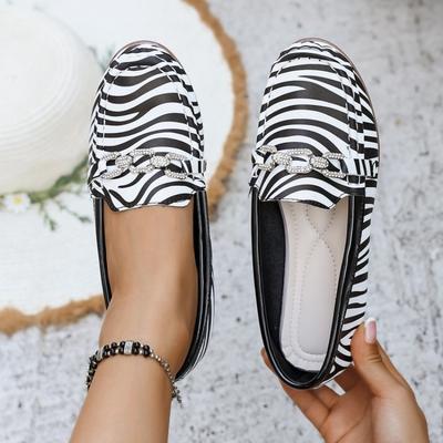 Модные Осенние Новые Лоферы Винтажные Круглый Носок Глубокий Вырез Пряжка Мягкая Подошва Нескользящие Большие Размеры Балетки