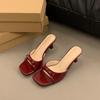 New Thin-heeled Flip-flops and New One-line Women's Shoes