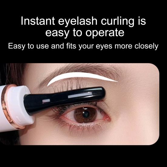 Электрические щипцы для завивки ресниц с подогревом, светодиодный дисплей, 4 температурных режима, зарядка через USB, быстрый нагрев
