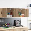 VidaXL Wall Cabinets for Garage 2 Pcs Sonoma Oak Engineered Wood 860648