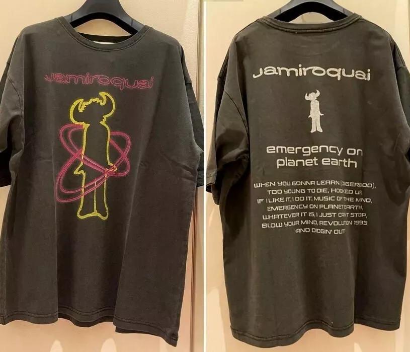 Винтажная футболка с графикой группы Jamiroquai РЕПРИНТ размер S5XL Унисекс