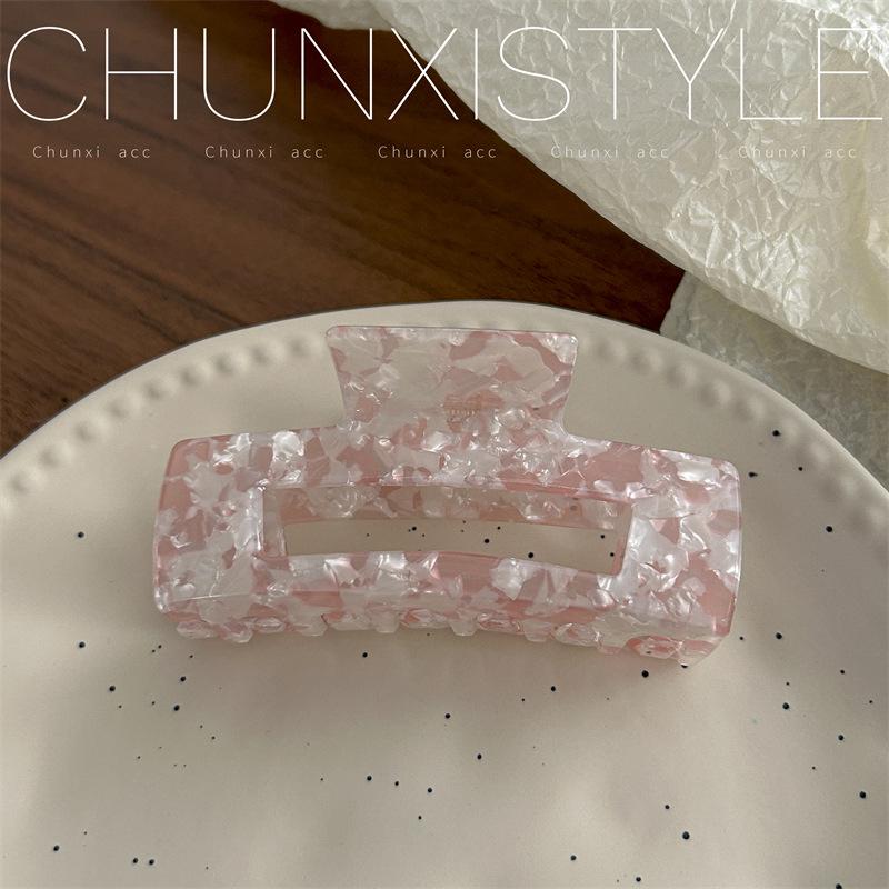 Large French Retro Mermaid Color Hairpin Shark Clip