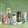 Термос-кружка Straw Carter Portable Pea Cup Cartoon Double Drinking Cup Thermos Cup из нержавеющей стали 304.