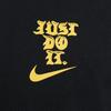Nike Мужская футболка для фитнеса с коротким рукавом Dri-FIT UV Hyverse Graphic Back Letter Print Солнцезащитная быстросохнущая черная FB6895-010