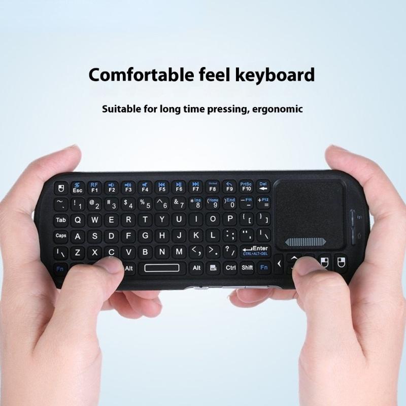 Мини Беспроводная Клавиатура с Тачпадом Мышь Легкий Портативный Контроллер Bluetooth-совместимая Мышь для ПК Игр