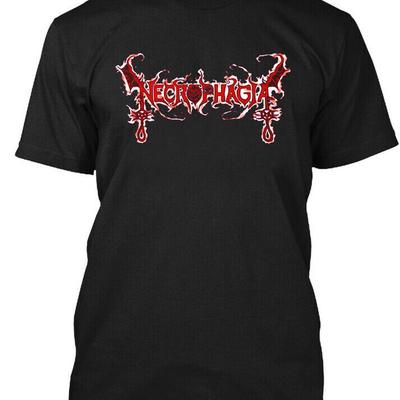 Новая Популярная Футболка с Логотипом Necrophagia American Retro Classic Размеры S 4XL