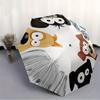 1pc Animal Faces Automatic Folding Umbrella, Portable & Foldable Design with 8 Ribs, Casual Outdoor Accessory yy250729054