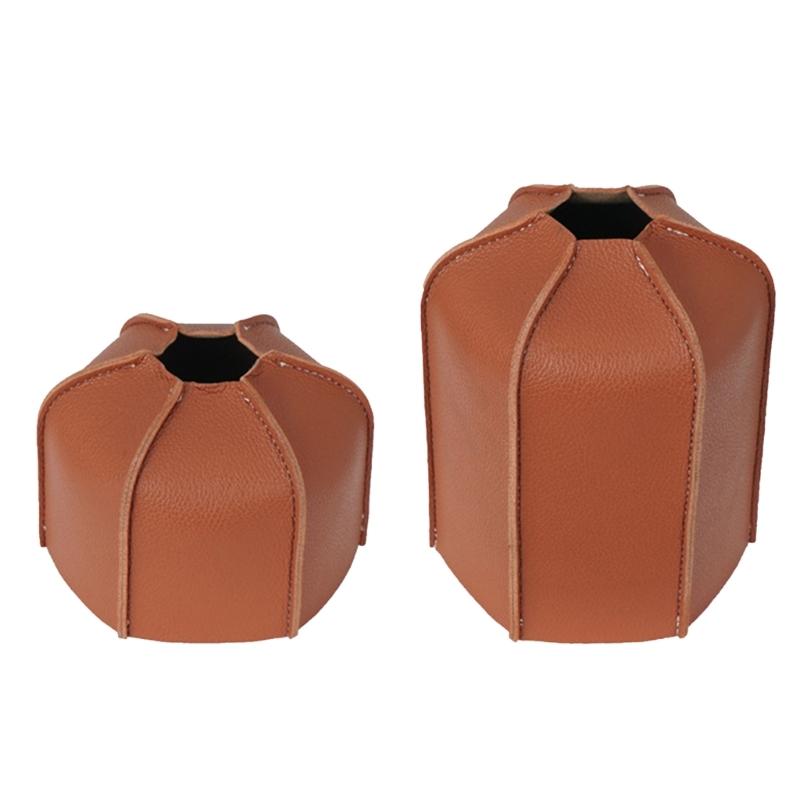 Gas Canister Cover Cylinder PU Leather Gas Canister Protective Box Propane Gas Cylinder Cover Gas Fuel Tanks Protector