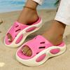 Fashion Women Slippers Platform Soft Eva Slippers Fashion Home Thick-soled Shoes Bathroom Non-Slip Slides Women Indoor Outdoor Sandals