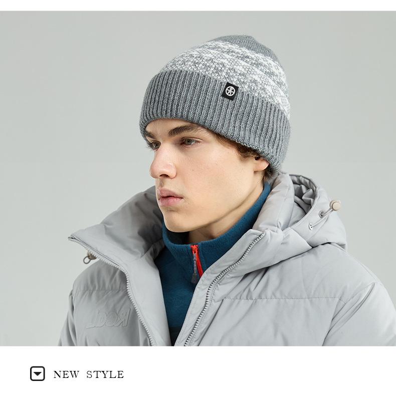 Женская зимняя шапка с жаккардовым узором Fair Isle с толстой повязкой на голову и наушниками