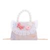 Embroidered Pearl Lace Chain Childrens Crossbody Bag Suitable Daily For