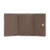Coach Micro 11 Logo Snap Closure Refined Calfskin Wallet Women wallet Dark-Stone CP260-IMV2R