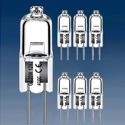 10 шт./компл. 5 Вт 10 Вт 20 Вт 35 Вт 50 Вт 2900 К галогенные лампы теплой энергии G4 12 В для внутреннего освещения Jc Bi-Pin светодиодные лампы с кристаллическим глобусом