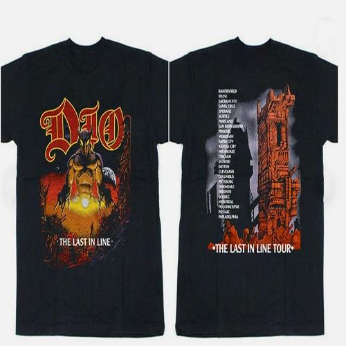 Dio Last In Line Tour VTG 80s T Shirt Vtg Concert Tour TShirt Heavy Metal Roc Unisex T-Shirt