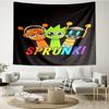 Sprunki Print Tapestry, Backdrop, Easy Setup, Ideal for Bedroom, Office & Living Room, with Aesthetic Wall Hanging Decor.