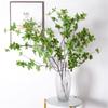 4Pcs Artificial Greenery Stems Ficus Stems Ficus Twig Artificial Ficus Branches Leaf Artificial Plants for Home Office Decor