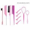 10Pcs New Hair Styling Comb Set Plastic Triple Teasing Comb Braid Tool Teasing Hair Brush