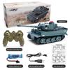 2024 New RC Tank Model Toy 2.4G Remote Control Programmable Tracked Tank Sound Effect Military Tank 1/30 Remote Control Car Toy Suitable for Boys Gift