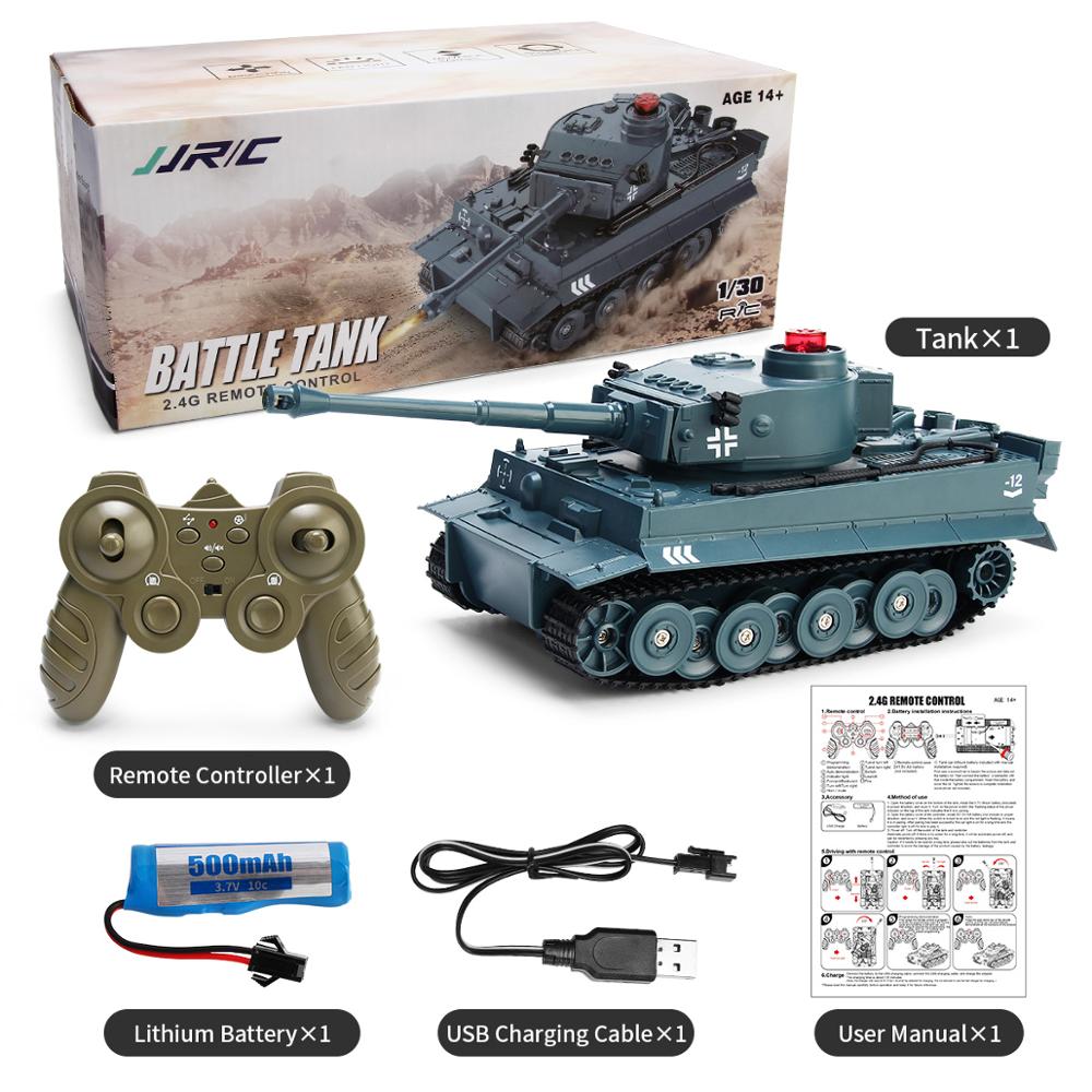 2024 New RC Tank Model Toy 2.4G Remote Control Programmable Tracked Tank Sound Effect Military Tank 1/30 Remote Control Car Toy Suitable for Boys Gift