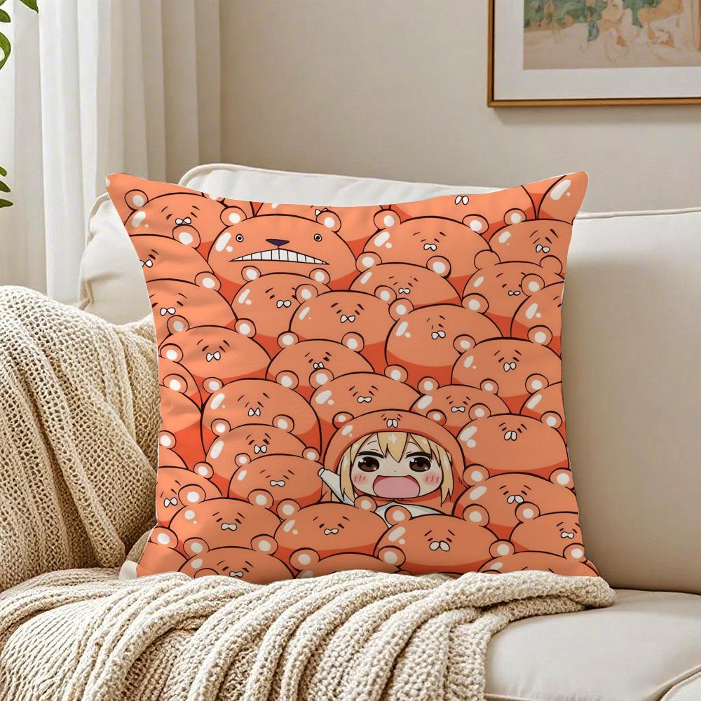 Cute Lazy Japanese Anime HHimouto Umaruchan Cushion Cover Pillowcase Antidustmite living Room Sofa Decor Cushion Room