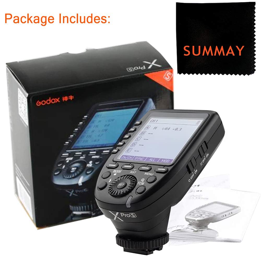 Авторизованный агент Японская инструкция GODOX Sony Передатчик Вспышка Trigger Commander Высокоскоростная синхронизация Совместимость с Sony SLR Cameras Сверхбольшой ЖК-дисплей