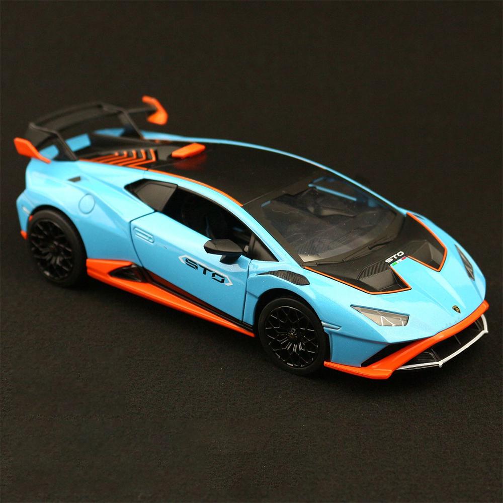 1/24 масштаб Lambor Hurricane STO, игрушечный автомобиль, образец голоса и коллективная игрушка, подарок на день рождения
