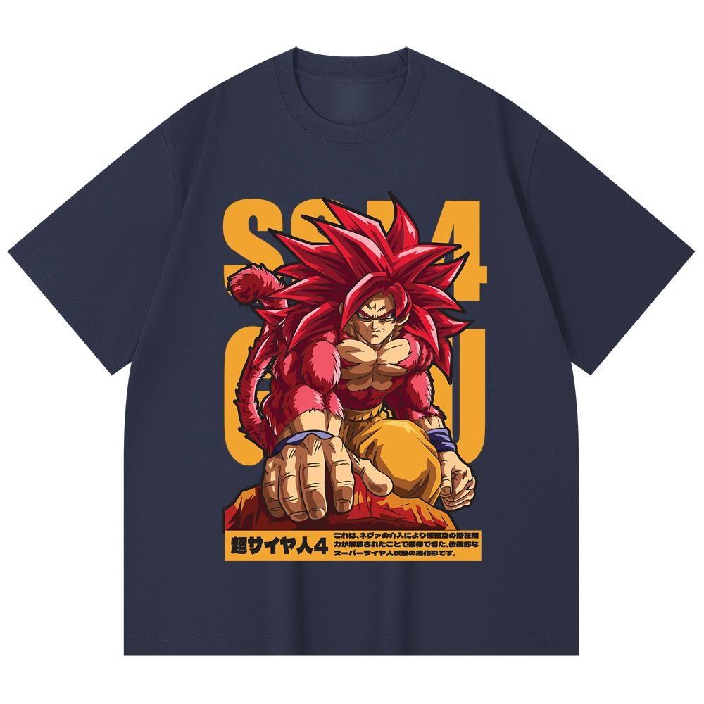 2026 Summer Dragon Ball GT Goku Super Saiyan 4 Unisexs TShirt Oversized Graphic 100 Cotton Breathable Casual Short Sleeve Tee