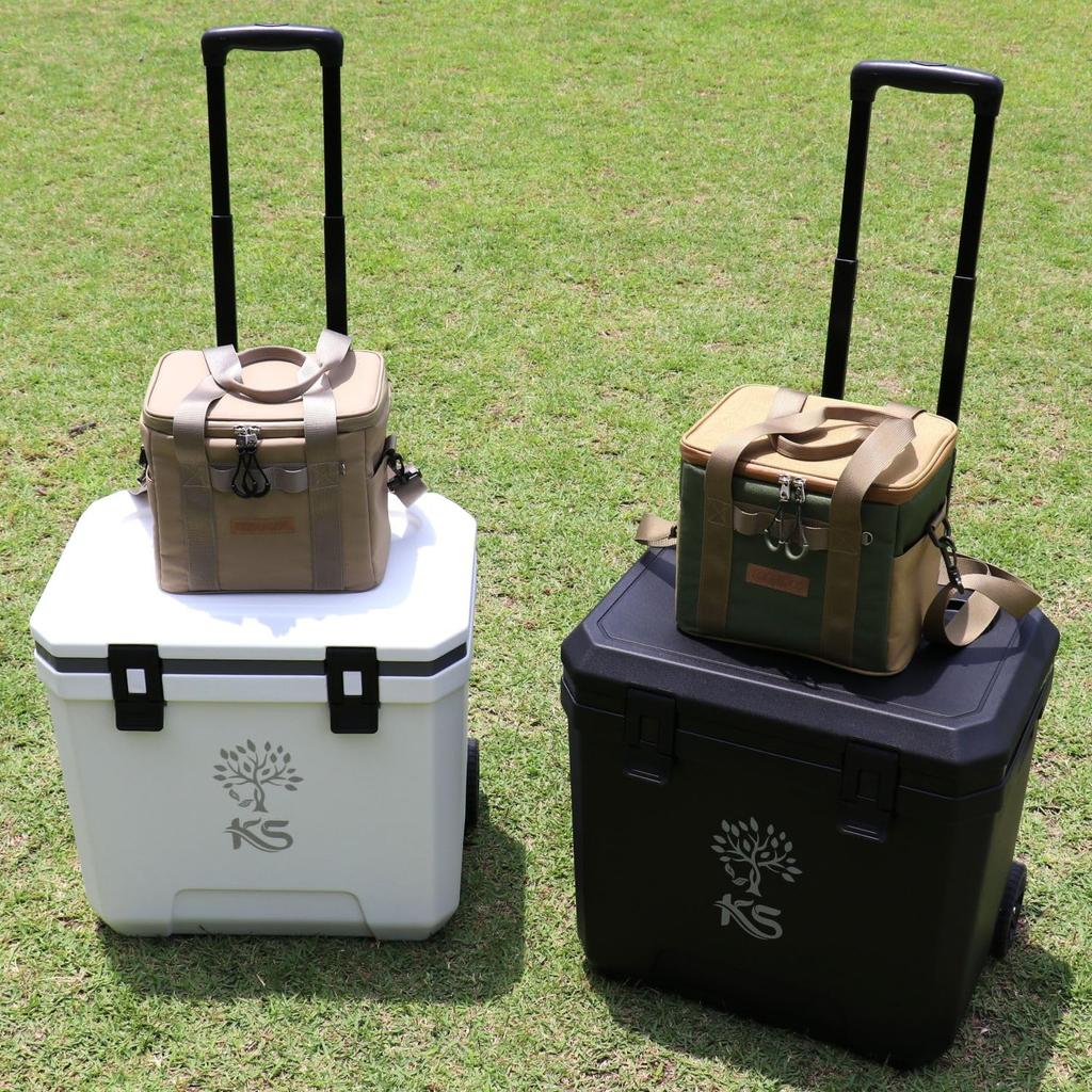 Official KOOLECOS Cooler Insulated with Ice Packs in the Available in 2 Perfect for Club Outdoor and Disaster Preparedness Bag, Lid, 6-Sided