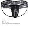Men Underpants Hollow Out Lace Thin Low-waist Jockstraps Pouch Male Panties Gay