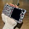 Transparent Leopard Pattern Folding Phone Case For Samsung Galaxy Z Flip 7 6 5 4 3 Hard Cover For Samsung Z Flip7 FE Flip6 Flip5